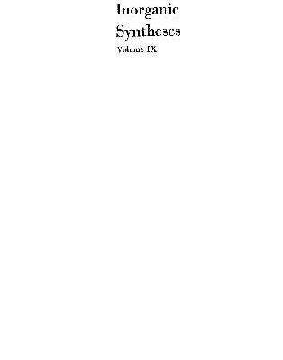 خرید و دانلود نسخه کامل کتاب Inorganic Syntheses, Volume Ix