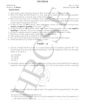 خرید و دانلود نسخه کامل کتاب INPhO 2009 Physics Question Paper from India Indian National Physics Olympiad