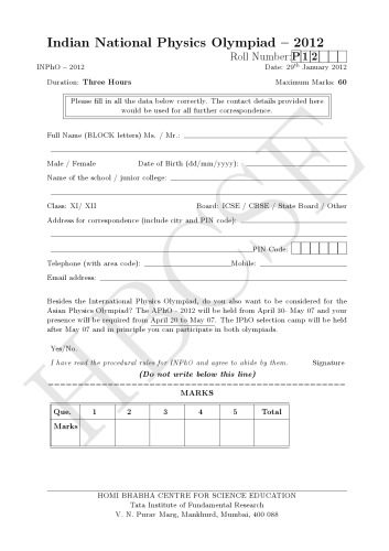 خرید و دانلود نسخه کامل کتاب INPhO 2012 Question Paper from India Indian National Physics Olympiad_68be823ea9377.jpeg خرید و دانلود نسخه کامل کتاب INPhO 2012 Question Paper from India Indian National Physics Olympiad