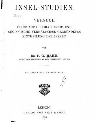 خرید و دانلود نسخه کامل کتاب Insel-Studien : Versuch einer auf gegraphischen und geologischen Verhältnissen gegründeten Einteilung der Inseln