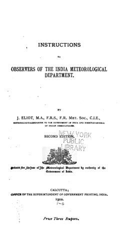 خرید و دانلود نسخه کامل کتاب Instructions to observers of the India Meteorological Department_68c126f71e99a.jpeg خرید و دانلود نسخه کامل کتاب Instructions to observers of the India Meteorological Department