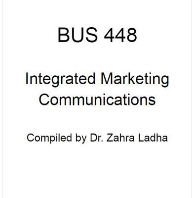 خرید و دانلود نسخه کامل کتاب Integrated Marketing Communications Zahra Ladha