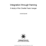 خرید و دانلود نسخه کامل کتاب Integration through framing : a study of the Cloetta Fazer merger