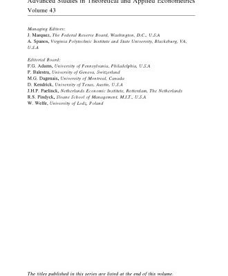 خرید و دانلود نسخه کامل کتاب International Competitiveness in Africa: Policy Implications in the Sub-Saharan Region (Advanced Studies in Theoretical and Applied Econometrics)