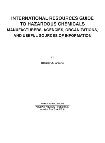 خرید و دانلود نسخه کامل کتاب International Resources Guide to Hazardous Chemicals_68d1f71092360.jpeg خرید و دانلود نسخه کامل کتاب International Resources Guide to Hazardous Chemicals