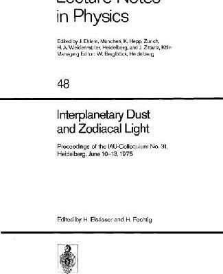 خرید و دانلود نسخه کامل کتاب Interplanetary Dust and Zodiacal Light