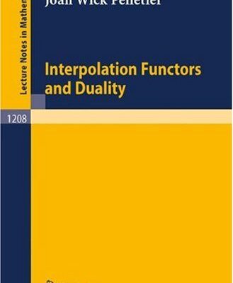 خرید و دانلود نسخه کامل کتاب Interpolation Functors and Duality