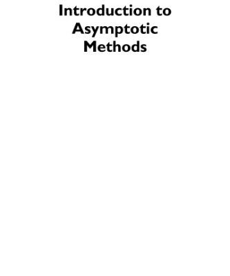 خرید و دانلود نسخه کامل کتاب Introduction to asymptotic methods