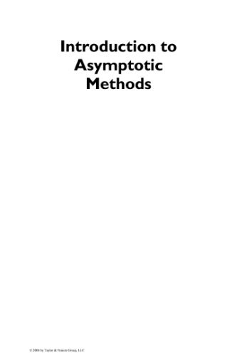خرید و دانلود نسخه کامل کتاب Introduction to asymptotic methods_68bdbdc3e7848.jpeg خرید و دانلود نسخه کامل کتاب Introduction to asymptotic methods