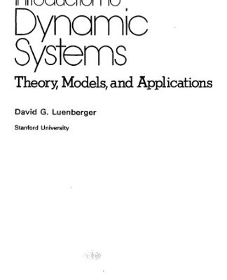 خرید و دانلود نسخه کامل کتاب Introduction to dynamic systems: theory, models, and applications