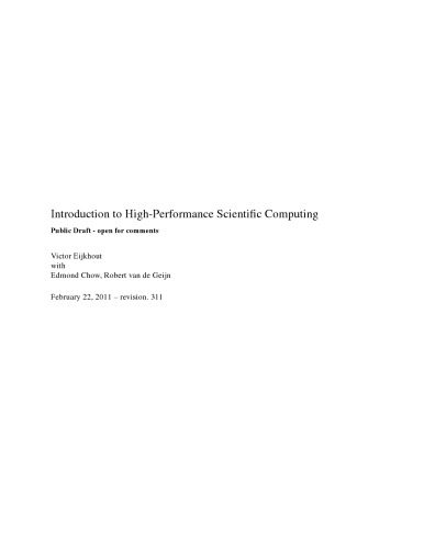 خرید و دانلود نسخه کامل کتاب Introduction to High Performance Scientific Computing_68b52957e58a6.jpeg خرید و دانلود نسخه کامل کتاب Introduction to High Performance Scientific Computing