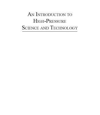 خرید و دانلود نسخه کامل کتاب Introduction to high-pressure science and technology