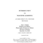 خرید و دانلود نسخه کامل کتاب Introduction to machine learning