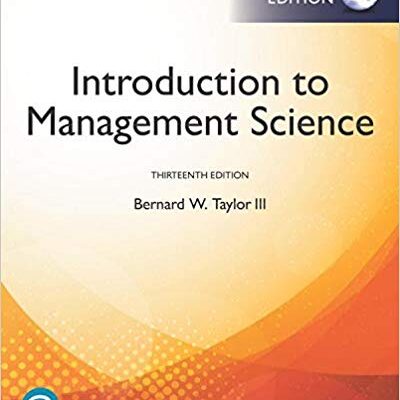 خرید و دانلود نسخه کامل کتاب Introduction to Management Science, Global Edition 13th Edition