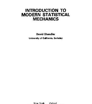 خرید و دانلود نسخه کامل کتاب Introduction To Modern Statistical Mechanics