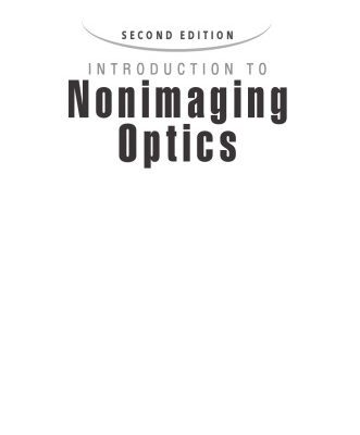 خرید و دانلود نسخه کامل کتاب Introduction to Nonimaging Optics