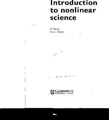 خرید و دانلود نسخه کامل کتاب Introduction to nonlinear science