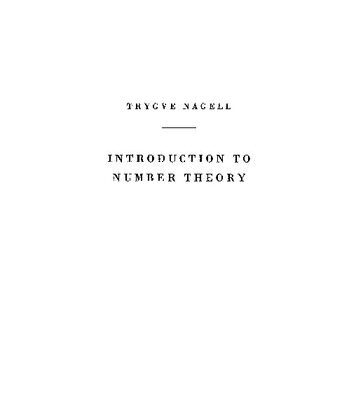 خرید و دانلود نسخه کامل کتاب Introduction to Number Theory