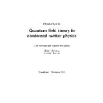 خرید و دانلود نسخه کامل کتاب Introduction To Quantum Field Theory In Condensed Matter Physics
