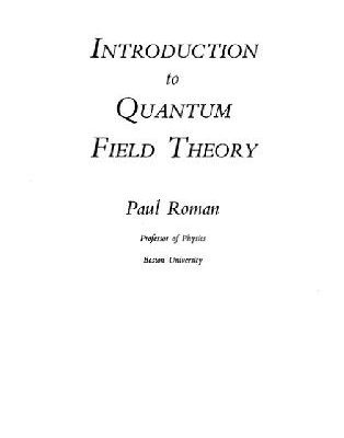 خرید و دانلود نسخه کامل کتاب Introduction to quantum field theory