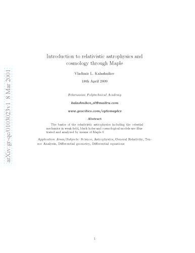 خرید و دانلود نسخه کامل کتاب Introduction to relativistic astrophysics and cosmology through Maple_68bc817a1caba.jpeg خرید و دانلود نسخه کامل کتاب Introduction to relativistic astrophysics and cosmology through Maple