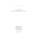 خرید و دانلود نسخه کامل کتاب Introduction to Relativistic Quantum Field Theory