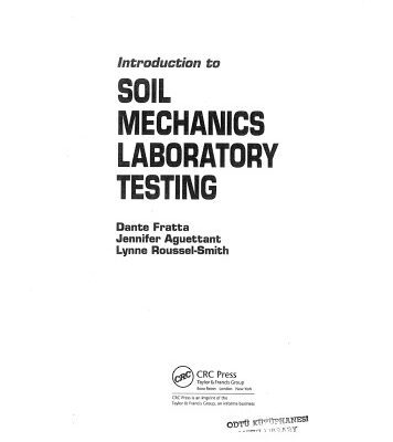 خرید و دانلود نسخه کامل کتاب Introduction to Soil Mechanics Laboratory Testing