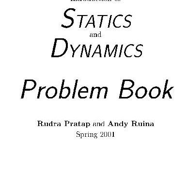 خرید و دانلود نسخه کامل کتاب Introduction to Statics and Dynamics. Problem Book