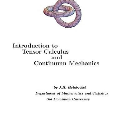 خرید و دانلود نسخه کامل کتاب Introduction to tensor calculus and continuum mechanics