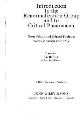 خرید و دانلود نسخه کامل کتاب Introduction to the renormalization group and critical phenomena