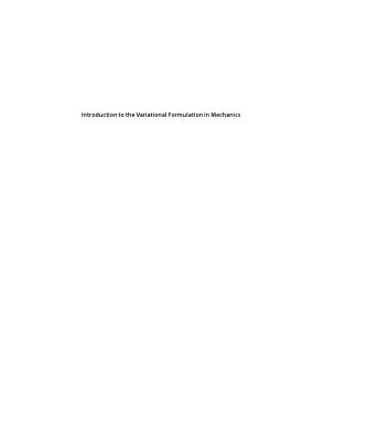 خرید و دانلود نسخه کامل کتاب Introduction to the Variational Formulation in Mechanics