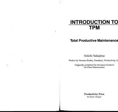 خرید و دانلود نسخه کامل کتاب Introduction to TPM (Total Productive Maintenance)