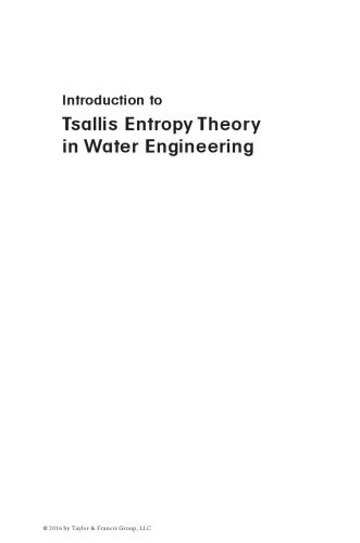 خرید و دانلود نسخه کامل کتاب Introduction to Tsallis entropy theory in water engineering_68c1b992e2813.jpeg خرید و دانلود نسخه کامل کتاب Introduction to Tsallis entropy theory in water engineering