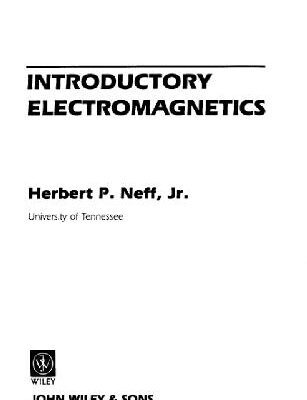 خرید و دانلود نسخه کامل کتاب Introductory Electromagnetics