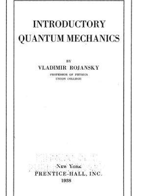 خرید و دانلود نسخه کامل کتاب Introductory Quantum Mechanics