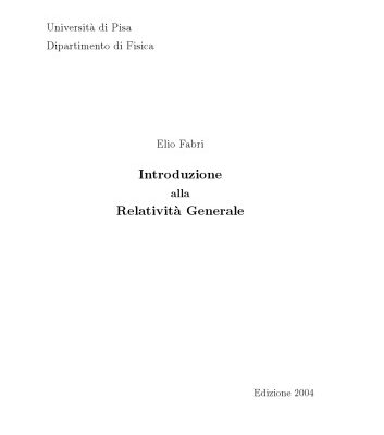 خرید و دانلود نسخه کامل کتاب Introduzione alla Relatività Generale