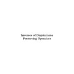 خرید و دانلود نسخه کامل کتاب Inverses of Disjointness Preserving Operators