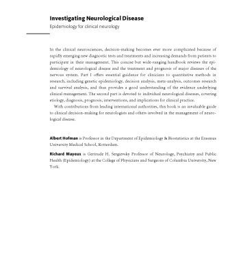 خرید و دانلود نسخه کامل کتاب Investigating Neurological Disease: Epidemiology for Clinical Neurology