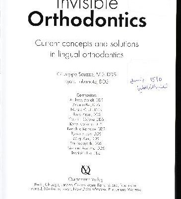 خرید و دانلود نسخه کامل کتاب Invisible Orthodontics