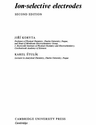 خرید و دانلود نسخه کامل کتاب Ion-Selective Electrodes