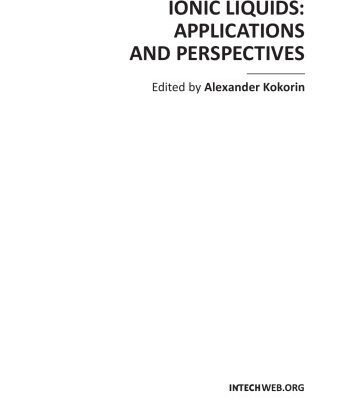 خرید و دانلود نسخه کامل کتاب Ionic Liquids: Applications and Perspectives