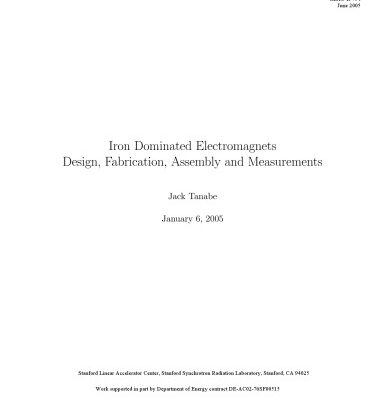 خرید و دانلود نسخه کامل کتاب Iron Dominated Electromagnets : Design, Fabrication, Assembly and Measurements