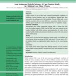 خرید و دانلود نسخه کامل کتاب Iron Status and Febrile Seizure. A Case Control Study in Children Less Than 3 Years