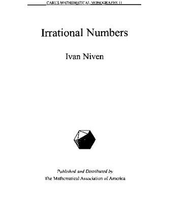 خرید و دانلود نسخه کامل کتاب Irrational numbers