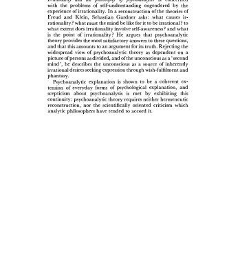 خرید و دانلود نسخه کامل کتاب Irrationality and the Philosophy of Psychoanalysis