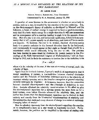 خرید و دانلود نسخه کامل کتاب Is a Moving Star Retarded by the Reaction of Its Own Radiation (1918)(en)(3s)