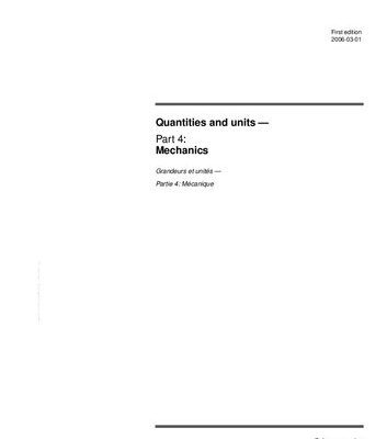خرید و دانلود نسخه کامل کتاب ISO 80000-4 – Quantities and units – Part 4: Mechanics