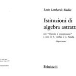 خرید و دانلود نسخه کامل کتاب Istituzioni di algebra astratta. Con esercizi e complementi