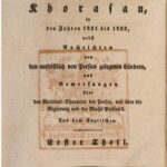 خرید و دانلود نسخه کامل کتاب J. B. Frasers Reise nach und in Khorasan, in den Jahren 1821 und 1822