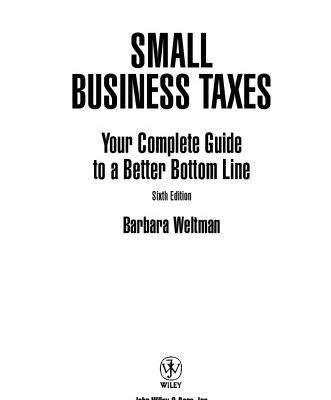 خرید و دانلود نسخه کامل کتاب J.K. Lasser’s Small Business Taxes: Your Complete Guide to a Better Bottom Line